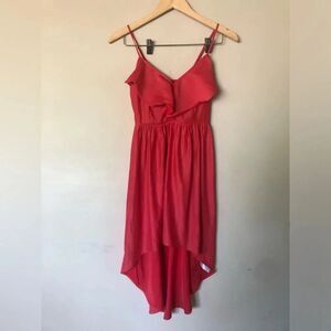 ♦️ Kimchi Blue  | Red High Low Dress